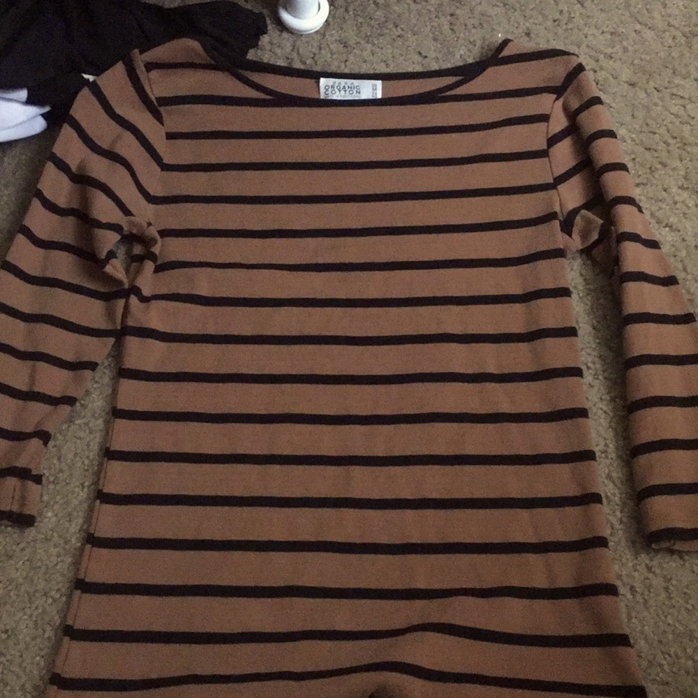Stripped beige shirt